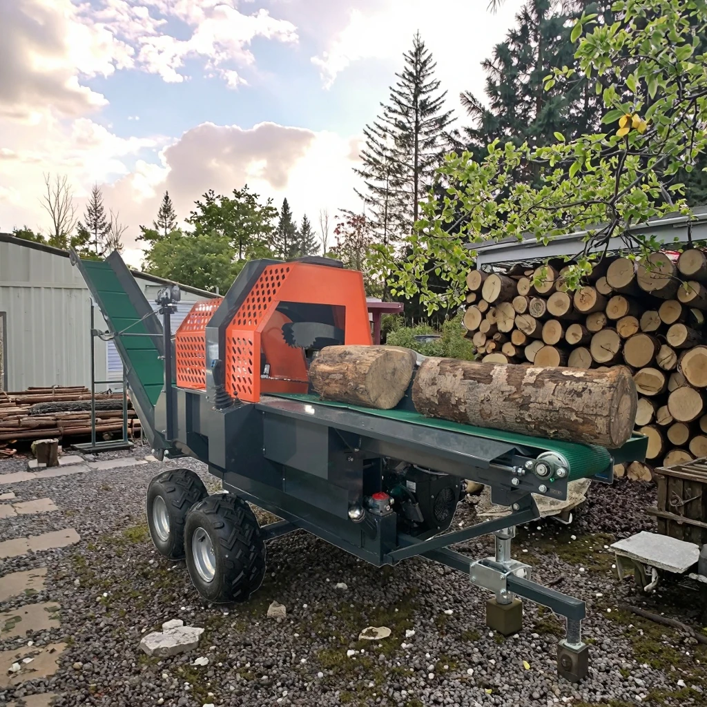 30T Forestry Wood Machinery Firewood Processor Wood Processor Log Splitter