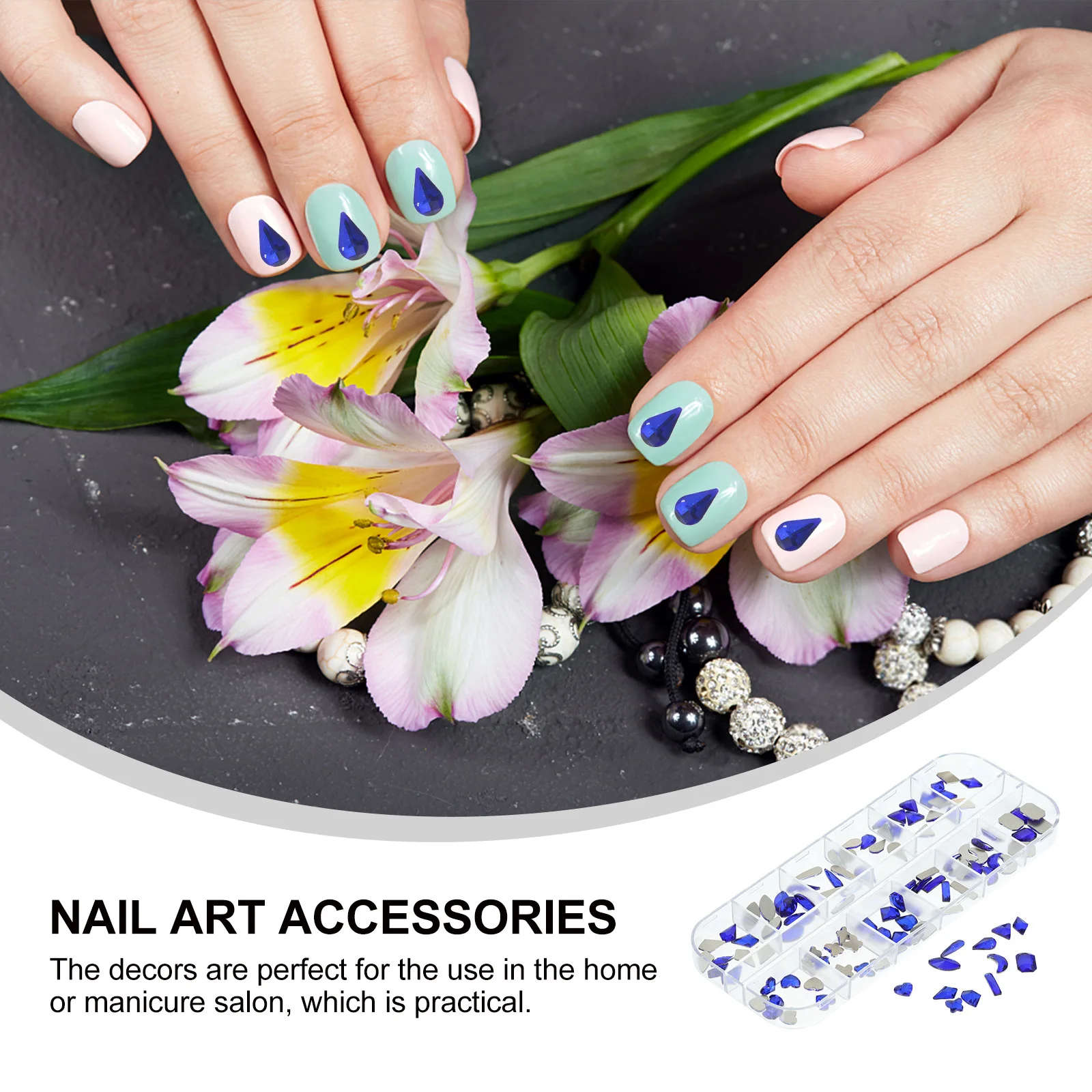 

Bulk Small Manicure Charms Nail Diamond Rhinestones Flat Back Uv Glass For Nails Face Body Stage Makeup Decorations Elegant