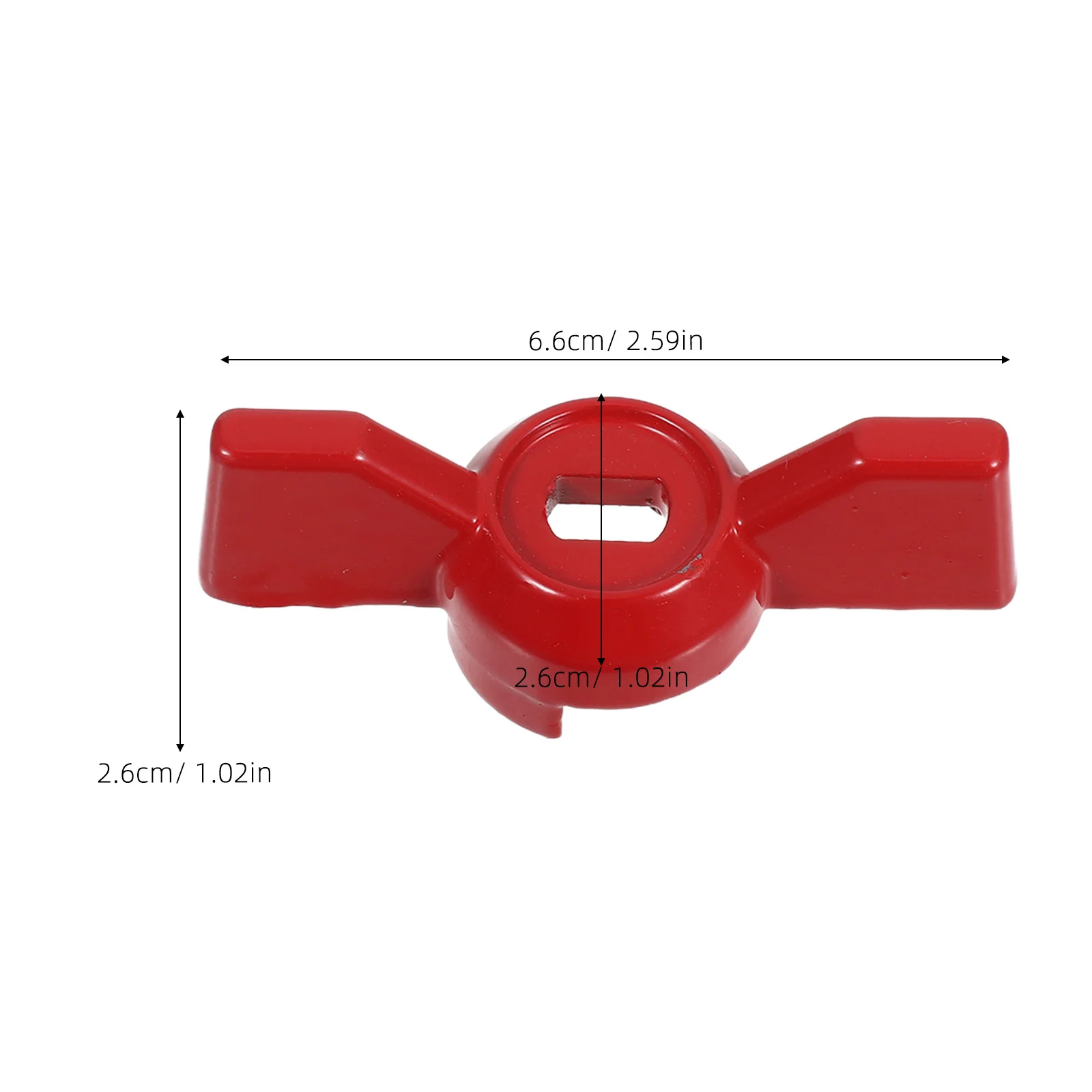 4 قطعة مقبض صمام استبدال الكرة صمام اغلاق مقبض الفراشة في الهواء الطلق صنبور حديقة الحنفية إصلاح 6x10 مللي متر