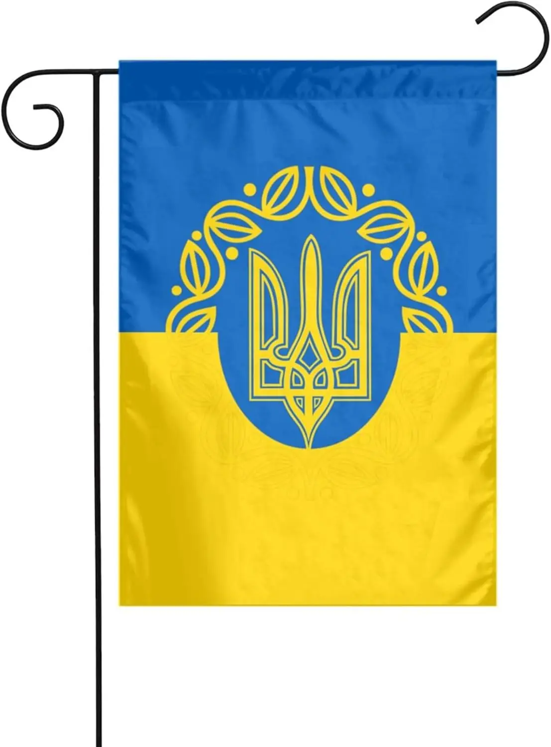 Ukrainian Flag Ukraine US Friendship Garden Flag Home Decor for Outdoor Yard Decor House Lawn Banner Double Sided Home Wall  IIC