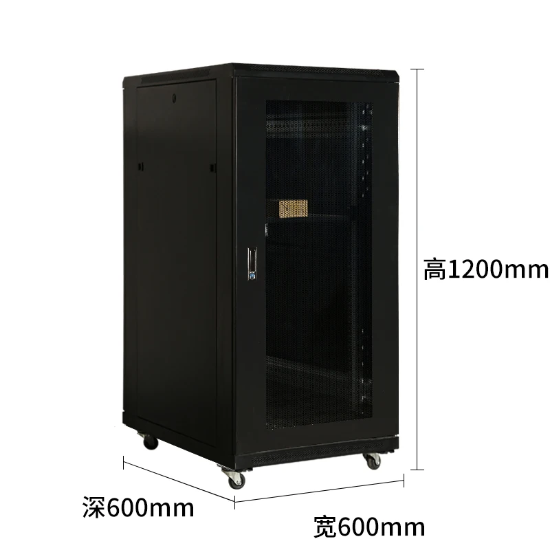 custom.42U DDF Telecom Server Rack Mesh Door 19-Inch Steel Cabinet Front Glass Door Floor Standing Internet Server Rack
