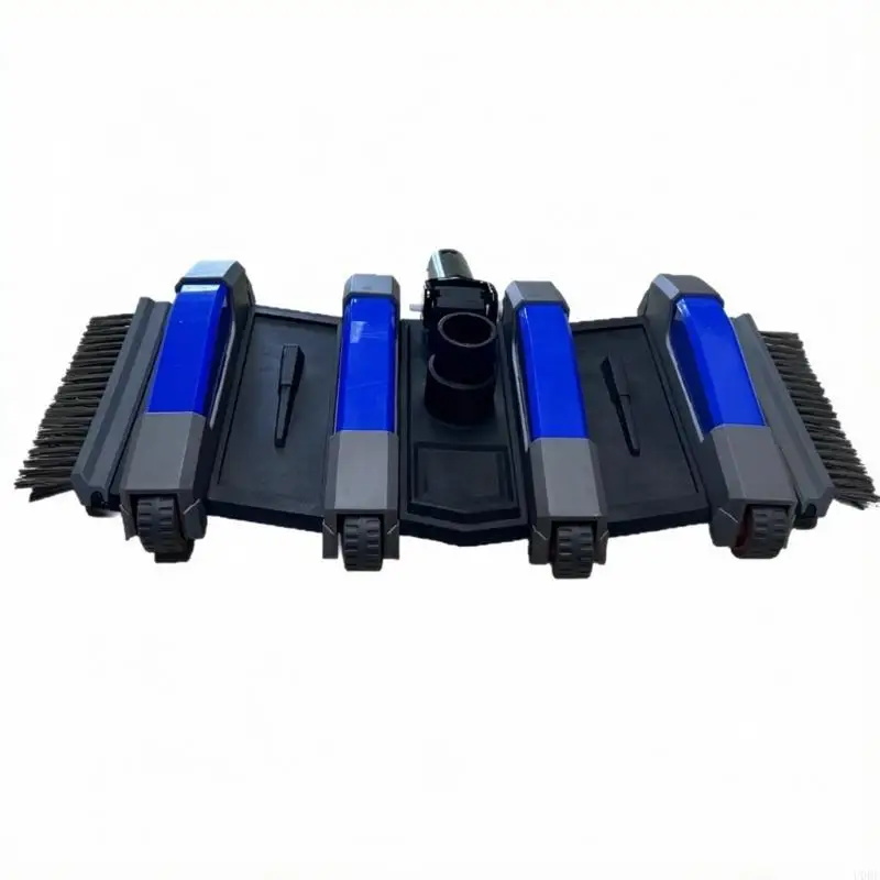 ABS Pool Cleaning Head Tool with Brush Row, Pool Vacuum Head for Pool Bottom Coverage, Wall Scrubbing, and Side Zone Cleaning in