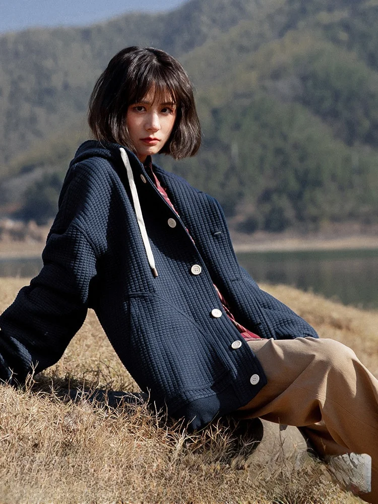 

ГОРЯЧИЙ вулканический однотонный джат с капюшоном, женский весенне-осенний новый спортивный топ BF Sle, повседневный топ для пар, мужская уличная одежда