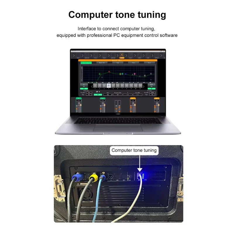Computer Tone Tuning Active Line Array Speakers Sound System Audio Flight Case Concert Stage Professional Line Array Speaker Box