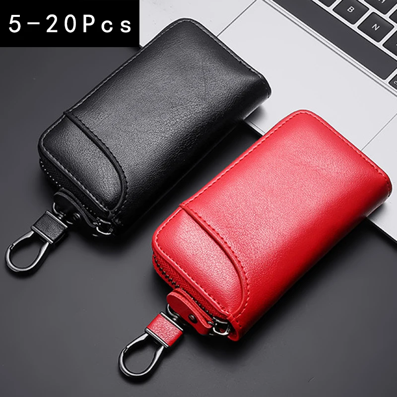 

5/10/20Pcs Wholesale Key Bag Simple General Business Motor Car Key Bag Large Capacity Waist Hanging Multi-function Key Chain Bag