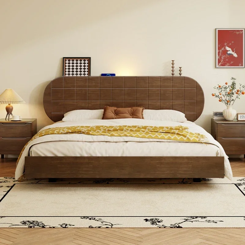 

King Size Modern Bed Frame European Style Bedroom Double Bed Frame Twin Queen Size Storage Mobili Per La Casa Home Furniture