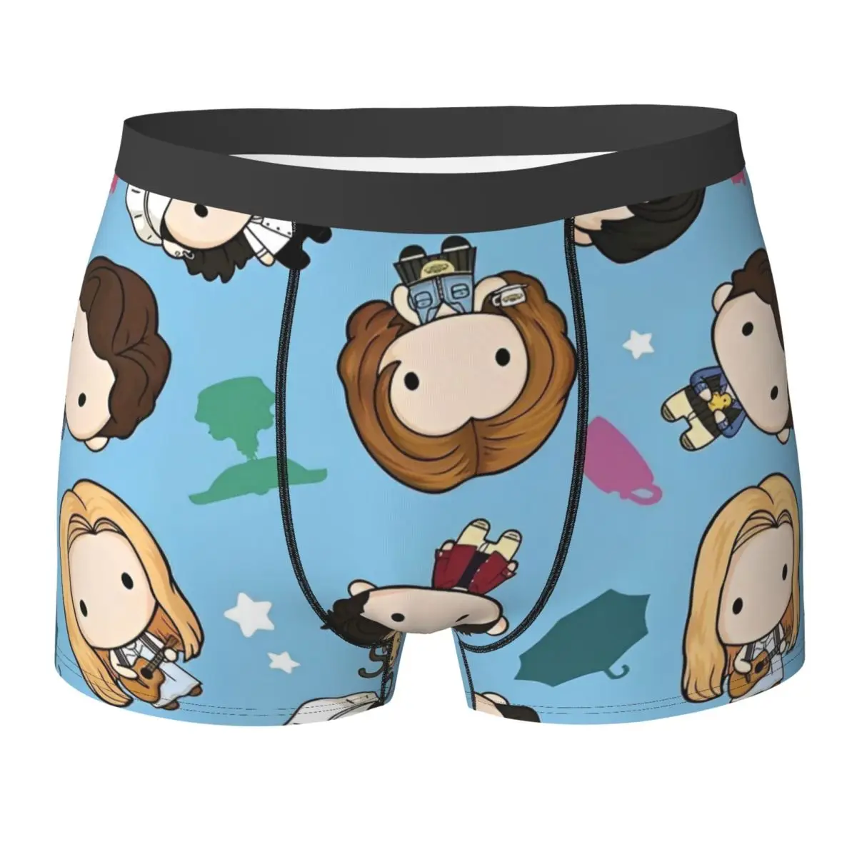 كارتون فريندز كوميدي الملابس الداخلية التلفزيون الأمريكي الذكور السراويل ملخصات تنفس الملاكم السراويل جودة كبيرة الحجم السروال #1