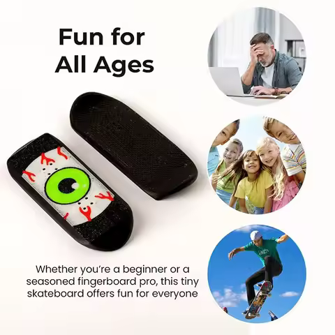 Finger Skateboards Magnetic Mini Deck Fidget Finger Skate Board for Stress Relief Kids Party Boys Classroom Birthday Stocking