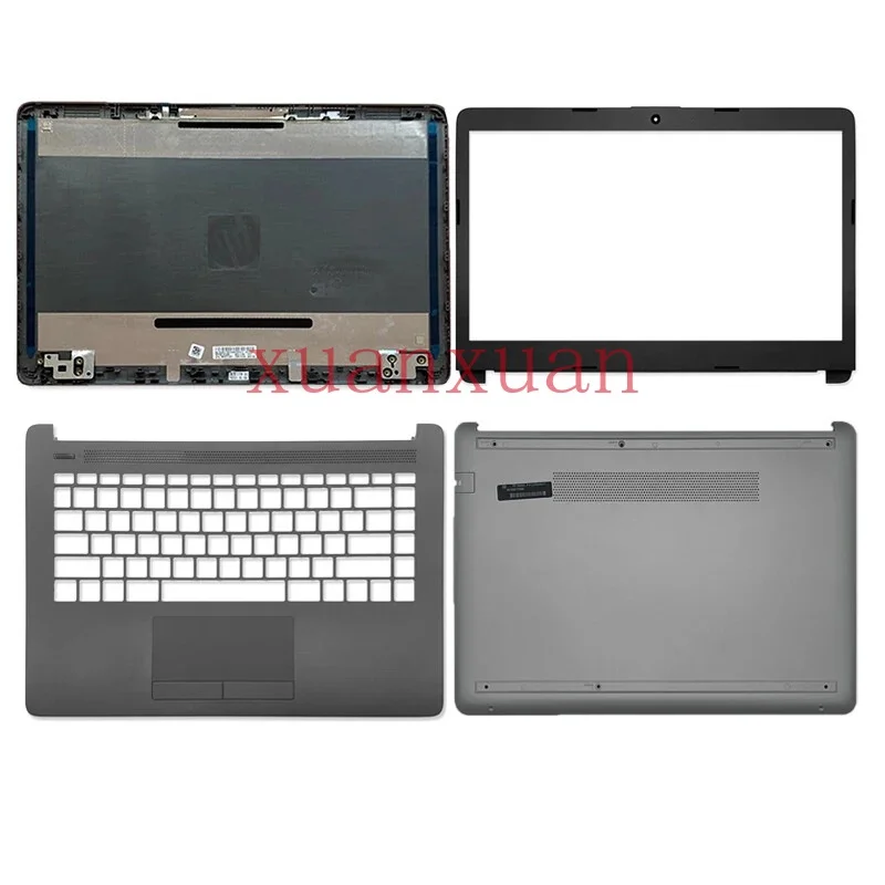 For HP 14-CF DF DK DP 14S-CR CF 240 245 G8 Laptop LCD Back Cover Palmrest Hinges