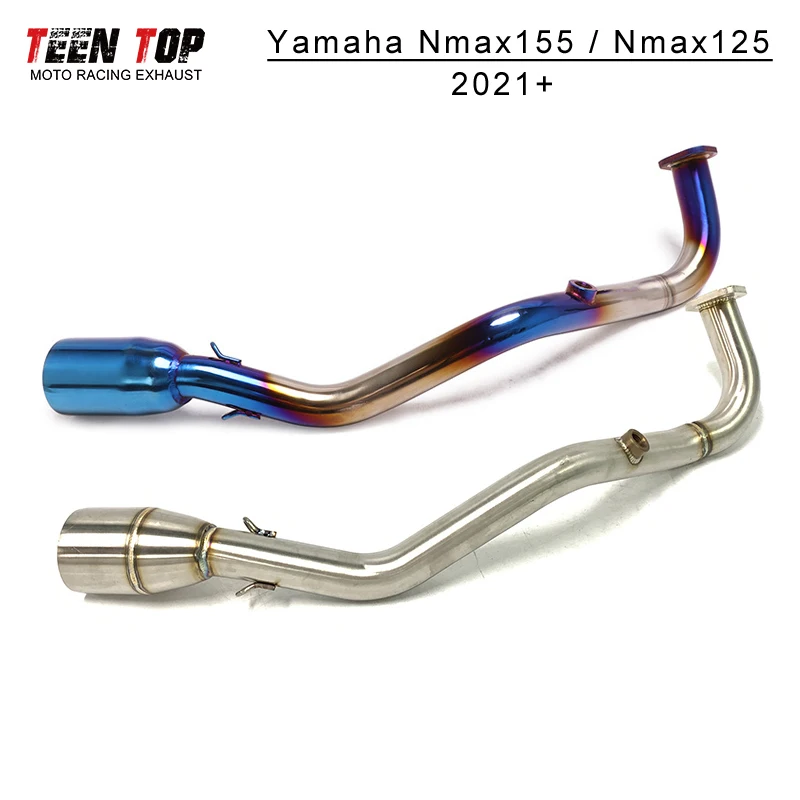 For Yamaha NMAX125 NMAX155 NMAX 125 155 Motorcycle Exhaust Front Link Pipe 2021 2022 51mm Modify  Muffler Stainless Escape Moto