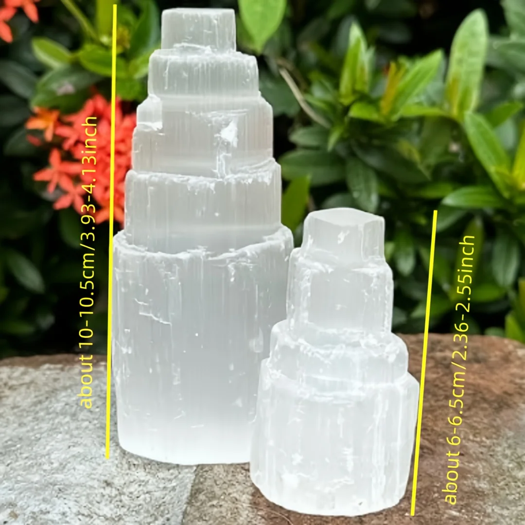 Himalayan Quartz Crystal Pure White Quartz Tower, Suitable for Home Decoration, Shelf Table Display Items, Festival Small Gifts