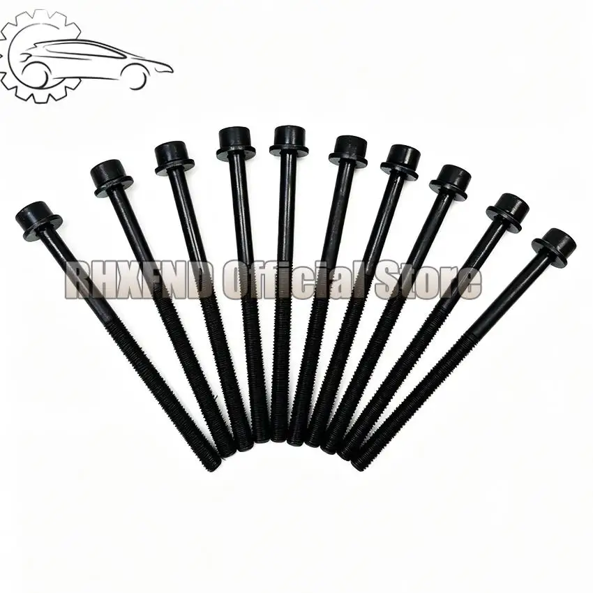 

10 PCS Engine Cylinder Head Bolts For Hyundai Kia 1.8L 2.0L 16V GAS DOHC G4NA G4NB G4NC G4ND G4NH G4NE L4NA G4NG 22320 2E000