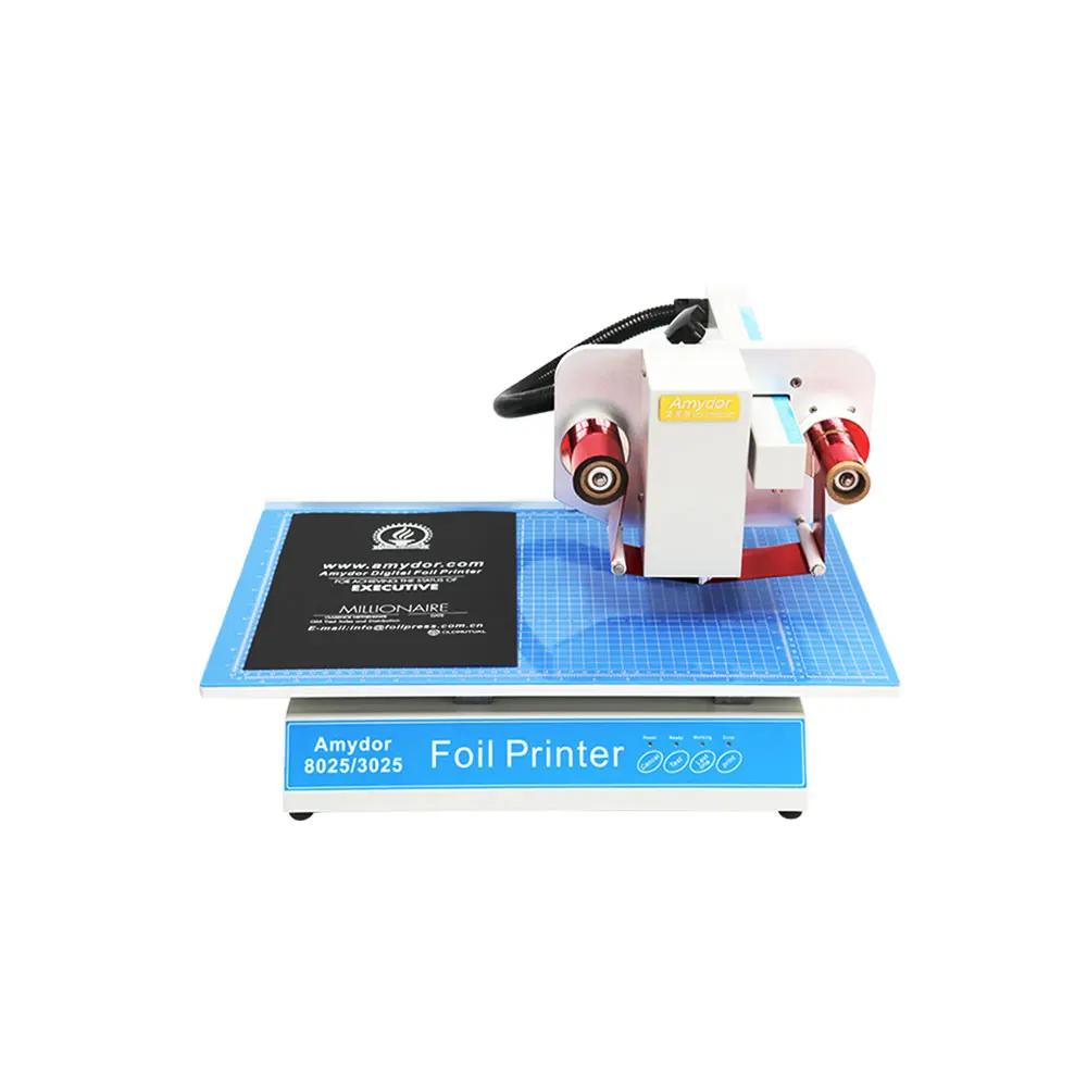 Vinica 8025 Hot Foil Printer no need plate Notebook Cover Printing Machine