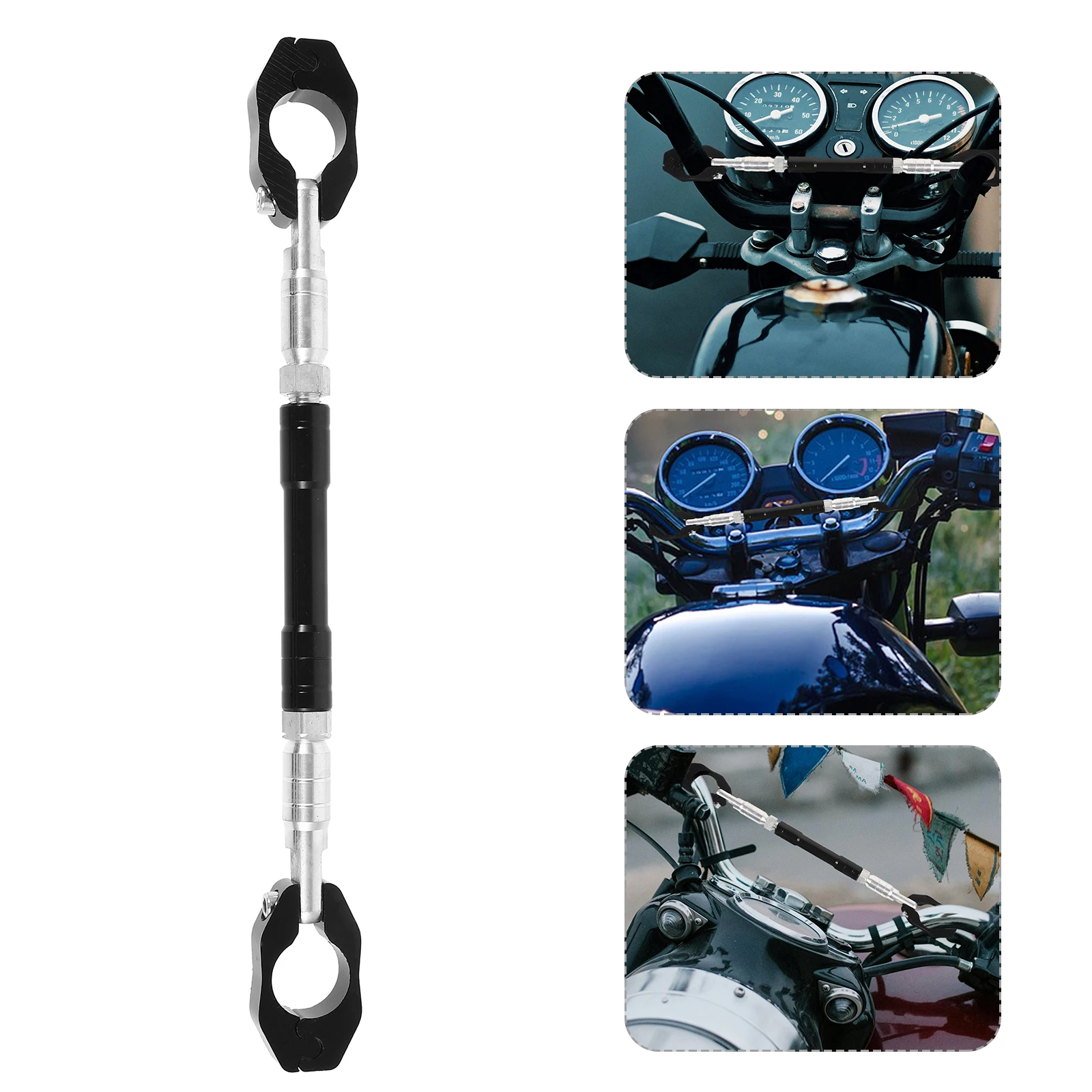 

Adjustable Motorcycle Handlebar Balance Bar Reinforced Metal Easy Installation Universal Fit For Various Models
