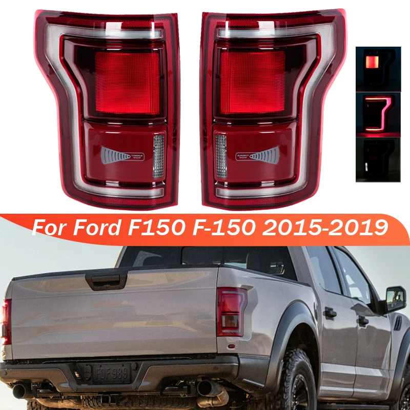 LED Tail Light With Blind Spot Signal Lamp For Ford F150 F-150 2015-2019 Rear Taillamp Brake Stop Reverse Turn Signal Lamp