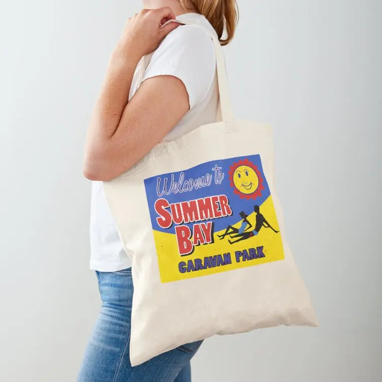 

Retro Home And Away Summer Bay Caravan Park Tote Bag reusable shopping bag bags woman 2025 Candy bags shopping trolley bag