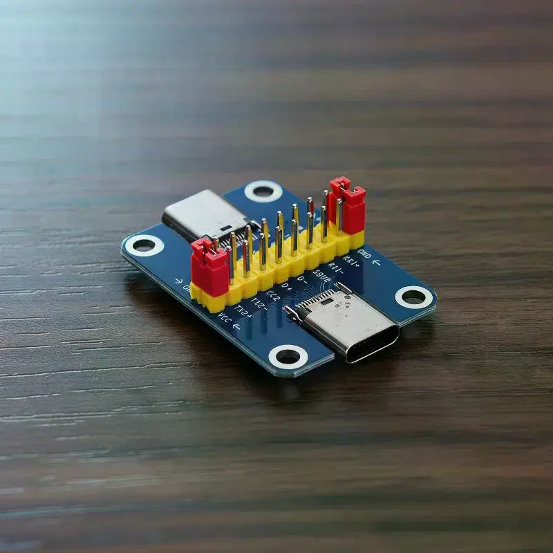 Test USB-C! Type-C Male To Female USB 3.1 Test PCB Board Adapter, Type C 2.54mm Connector Socket Data Line Wire Cable
