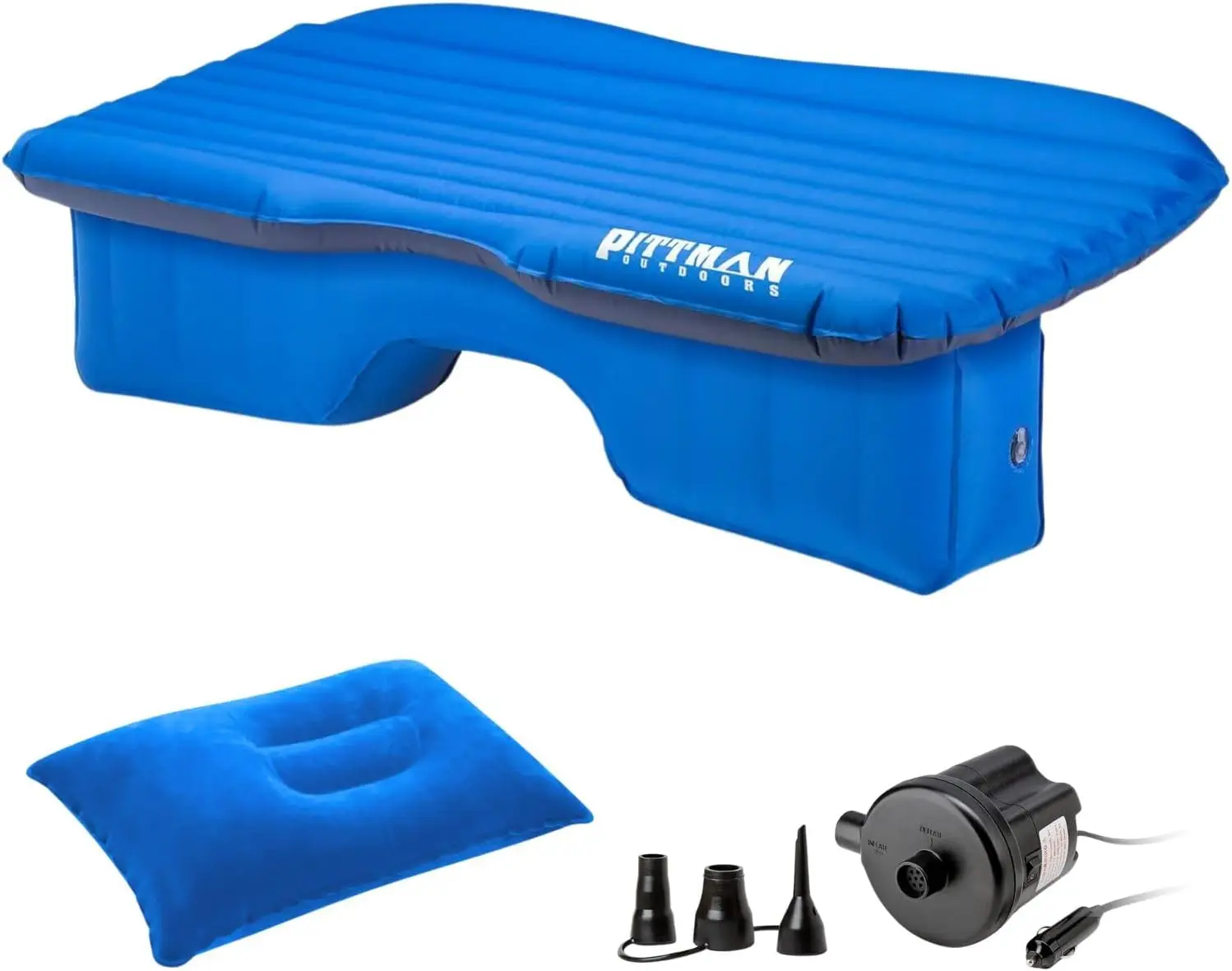 

Pittman Outdoors PPI-BLU-TRKMAT Inflatable Fabric Rear Seat Truck Air Bed Mattress | 5 Feet in Length | Fits Full-Sized Trucks a