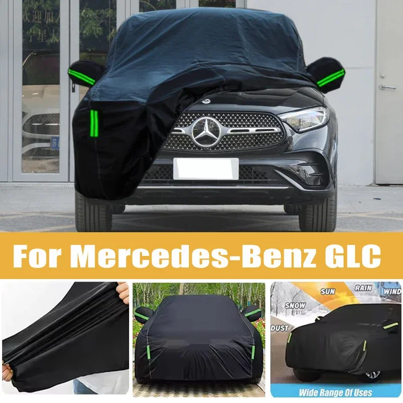 

For Mercedes-Benz GLC Full Car Cover Four Seasons Outdoor Sun Anti UV Rain Snow Dust Protection Oxford Cloth Accessories