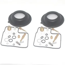 기화기 수리 키트 Honda NTV650 Revere RC33 1988-1990 Diaphragm Membrane Carb Rebuild Set 용 메인 슬로우 제트