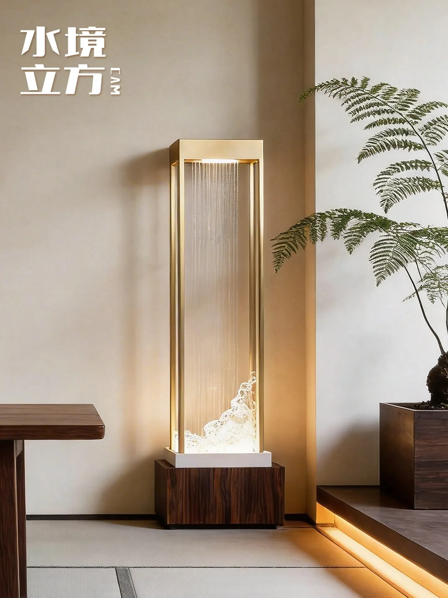 floor ornament, living room high-end decoration, running water light, office tea room atmosphere light, opening gift ornament