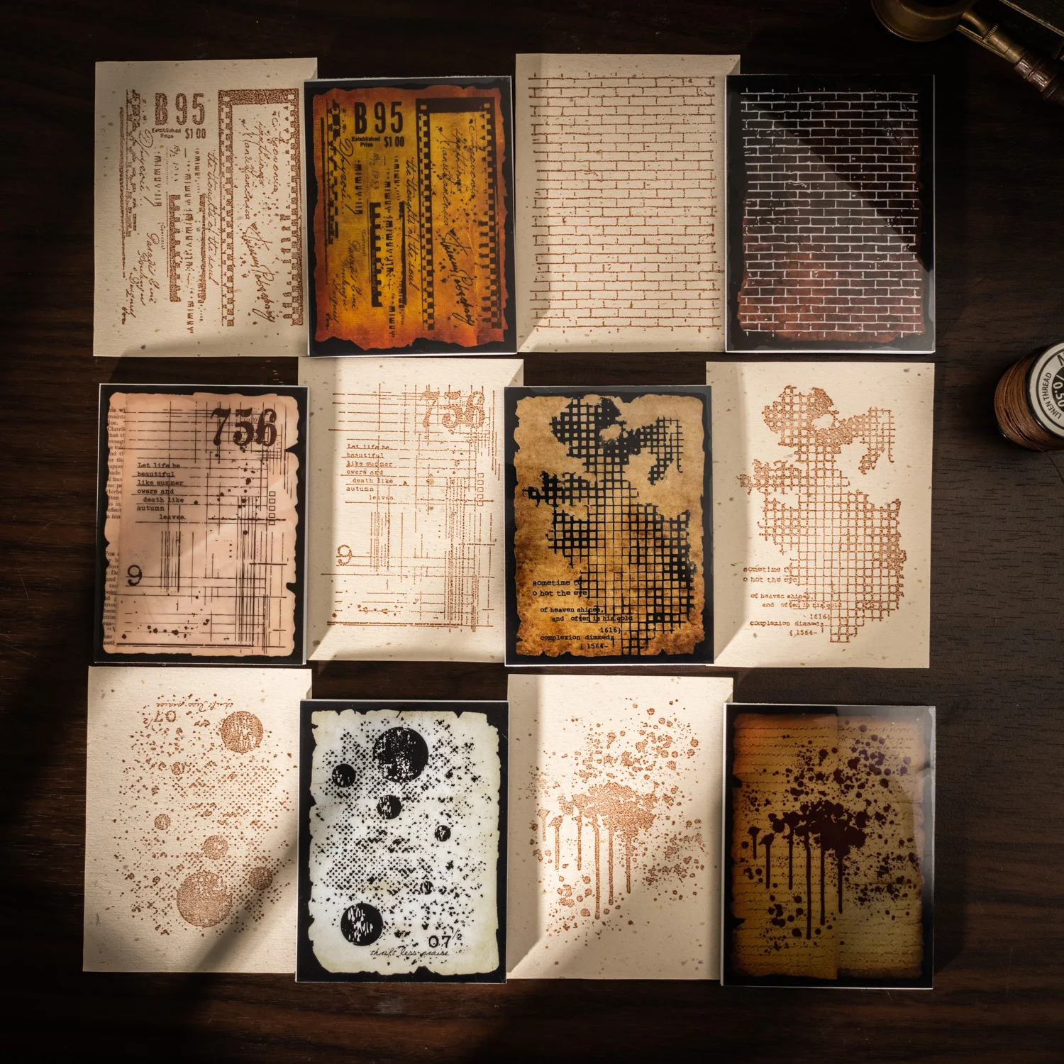 

6 styles Vintage sponge Rubber Stamps Sets Diy Rubber Stamp For Card Making Scrapbooking supplies