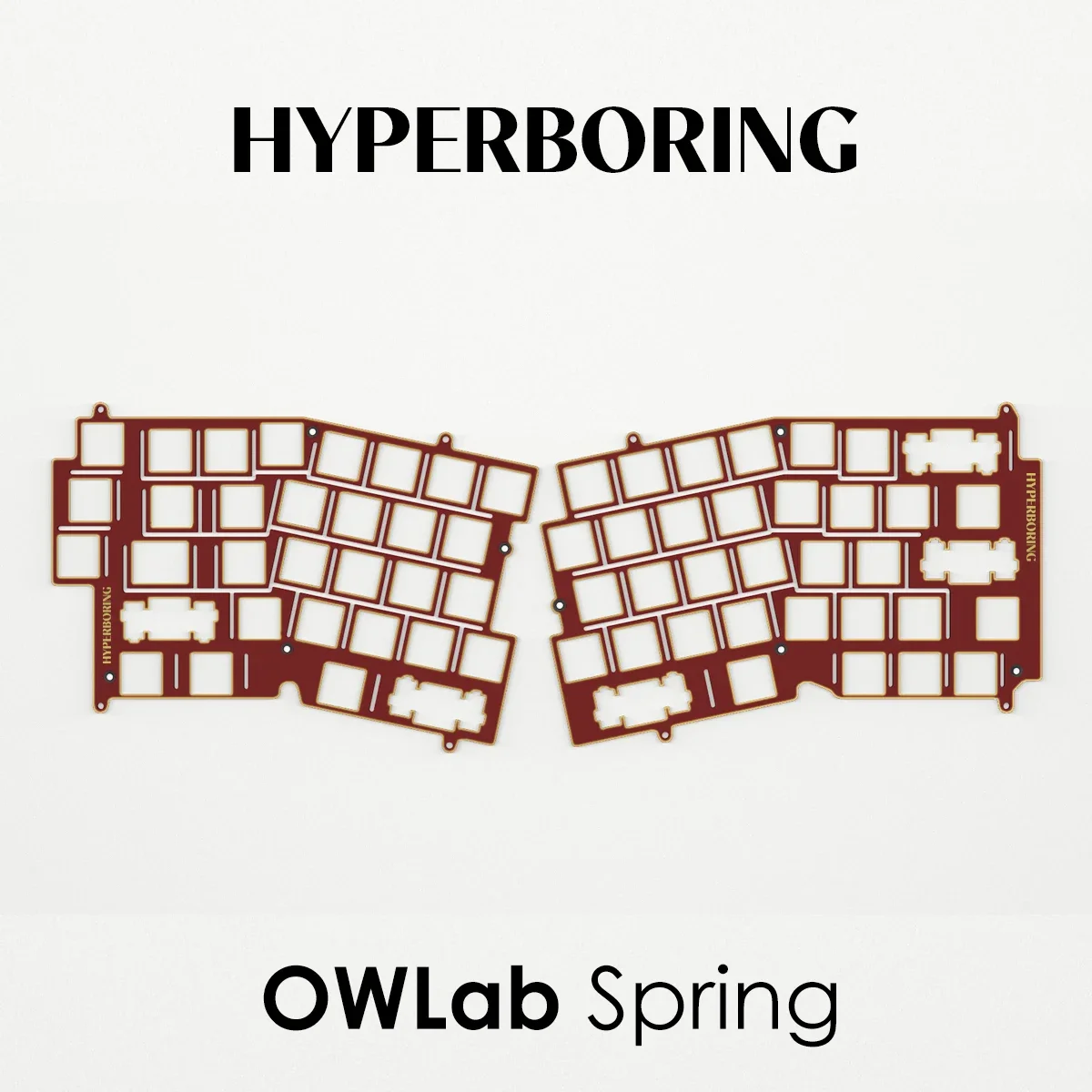 OWLab Spring Keyboard Alice Layout Plate PC POM FR4 Aluminum