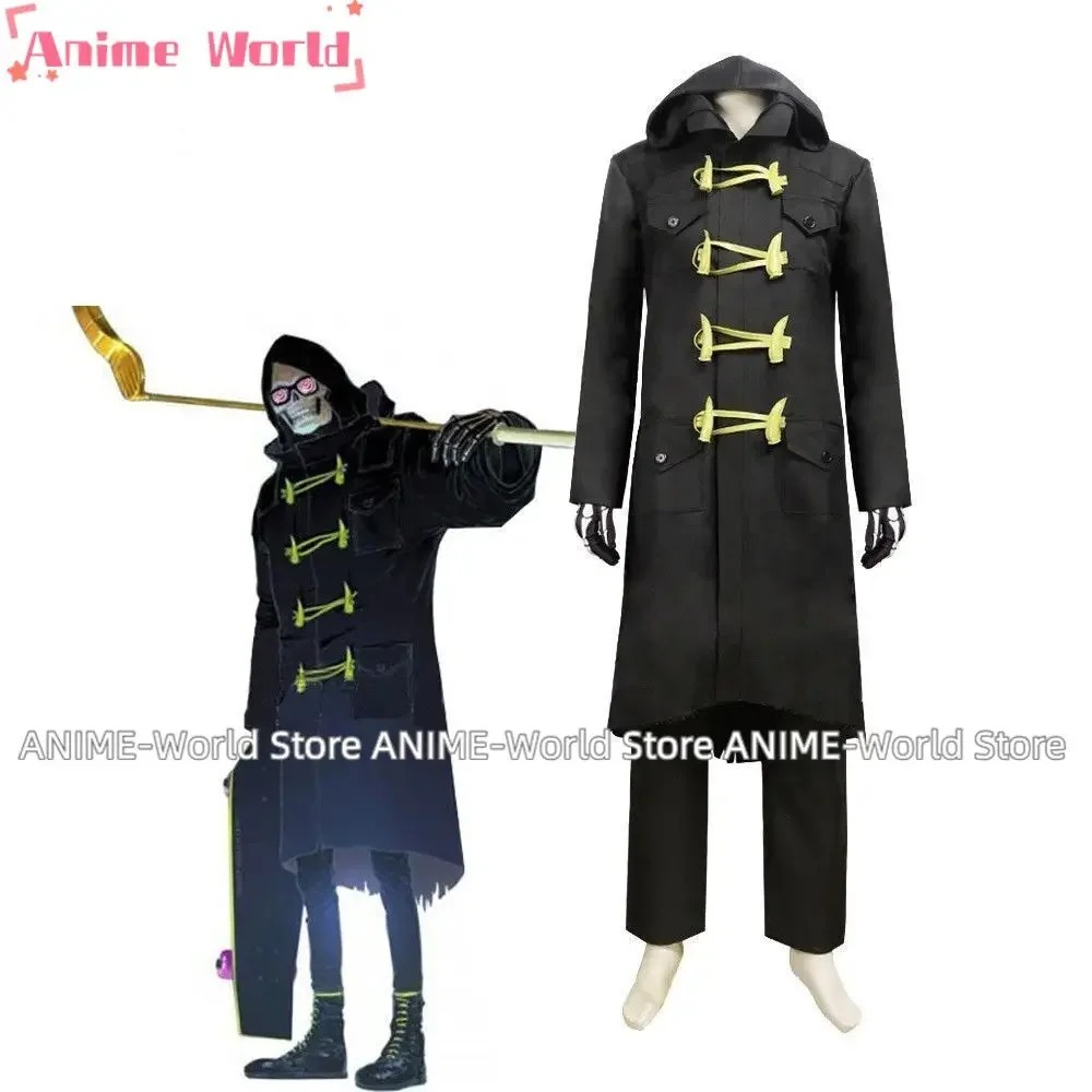 《Custom Size》Let It Die Uncle Death Uniform Long Coat Jacke Halloween Any Size