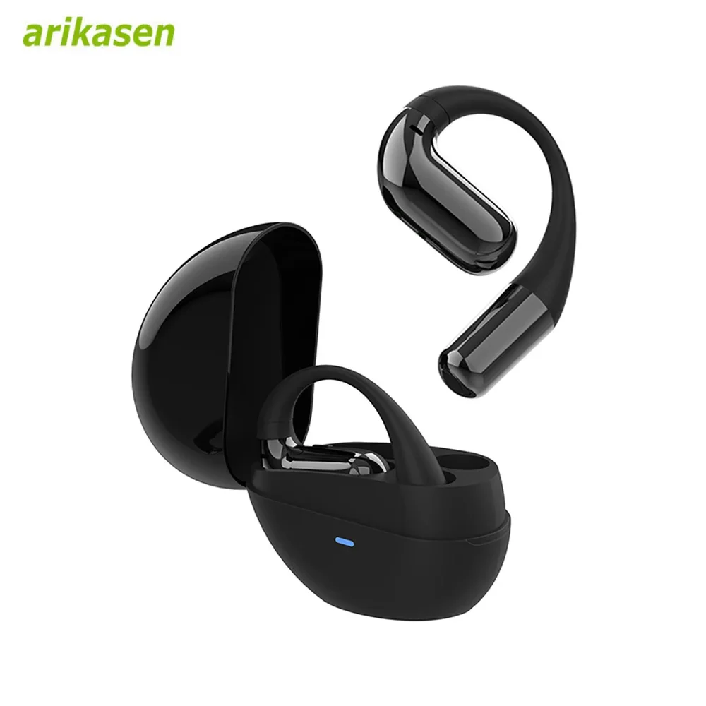 Bluetooth Earphones Sports Wireless Earbuds Open-Ear Headphones Ultra Comfort Snug Fit Ergonomic Ear Hook Balanced Sound HD Call