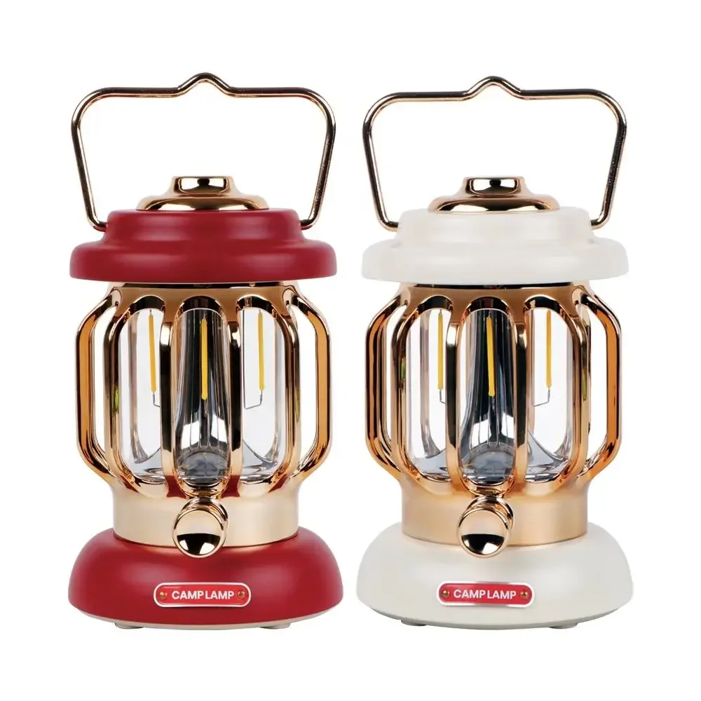 Outdoor Retro Rechargeable Small LED Decorations Multifunctional Camping Lamp