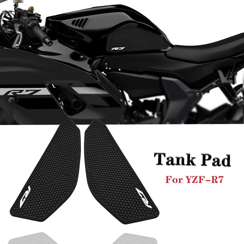 

R7 Motorcycle Non-slip Side Fuel Tank Pad Rubber Tank Pads Protector Stickers For YAMAHA R7 2021 2022 YZF-R7