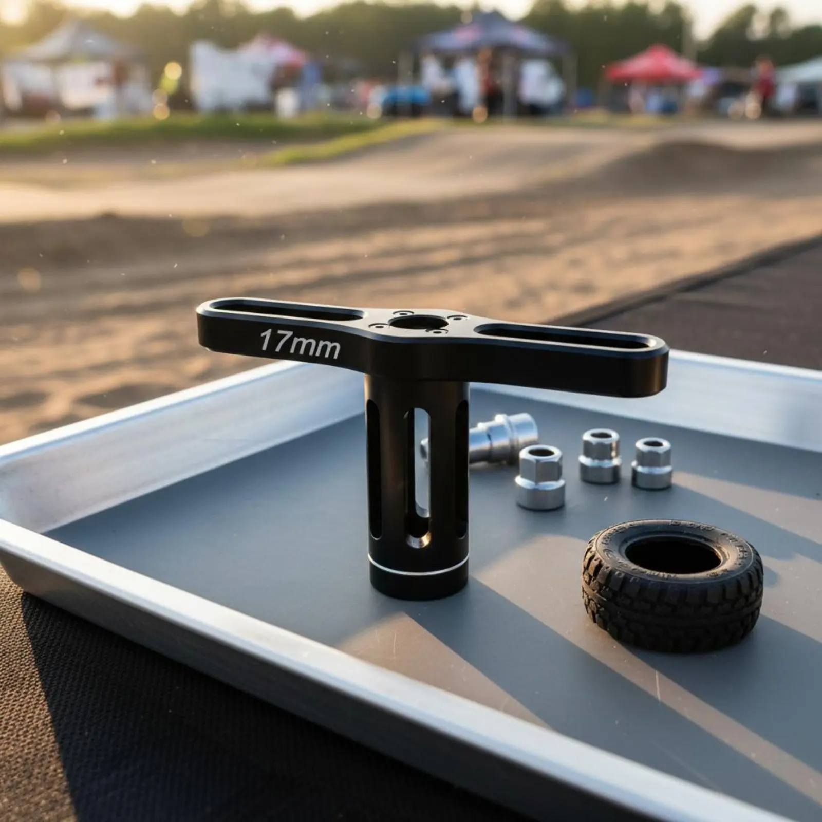 

17mm RC Wheel Driver Sturdy and Long-Lasting RC Car Wheel Nut Tool 17mm Hex Socket Rustunrestricted T-Handle Socket Wrench Easy