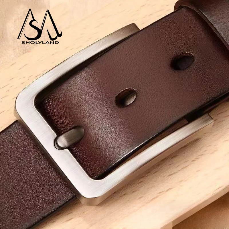 2024 New trendy fashion slim and versatile men\'s belt men\'s leather strap luxury alloy pin buckle jeans casual men\'s belt