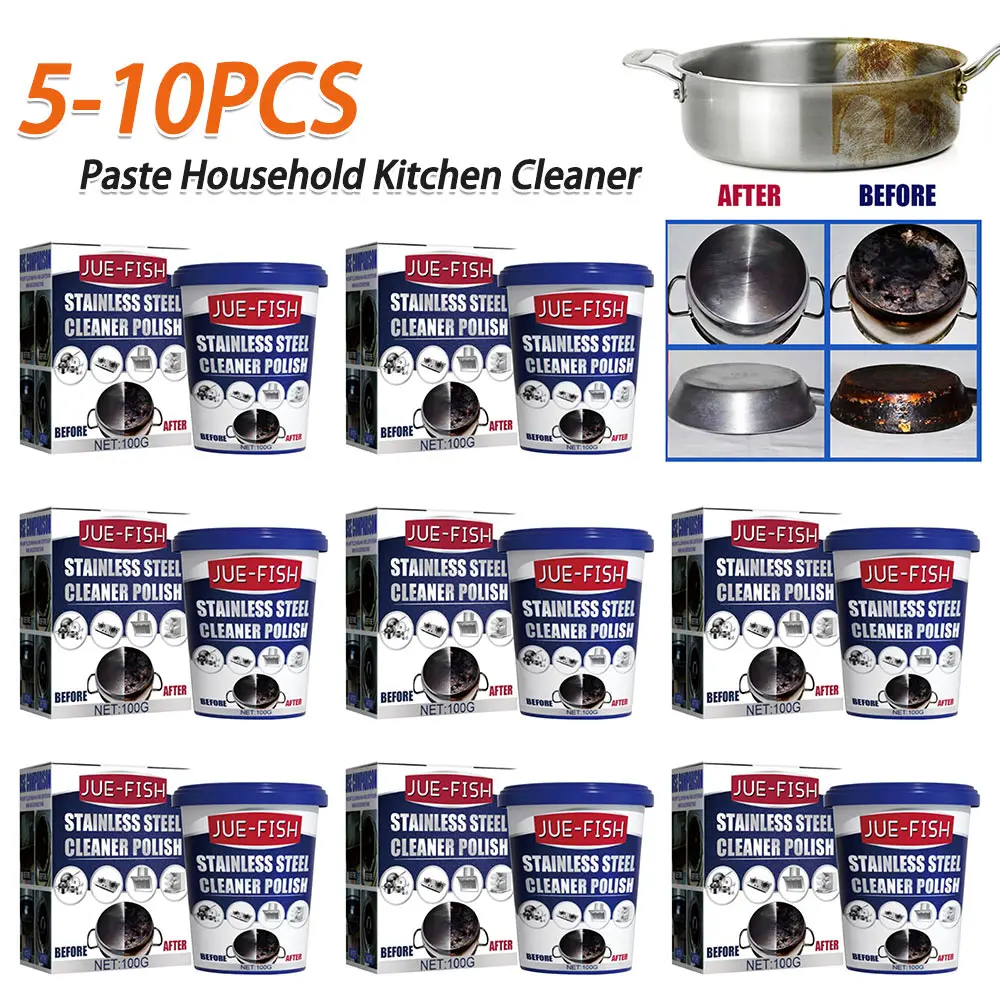 5-10 מחשבים להדביק מטבח ביתי מנקה כביסה סיר התחתון בקנה מידה מידה חזק אבקת כיור וסירים ומבתות מנקה למטבח