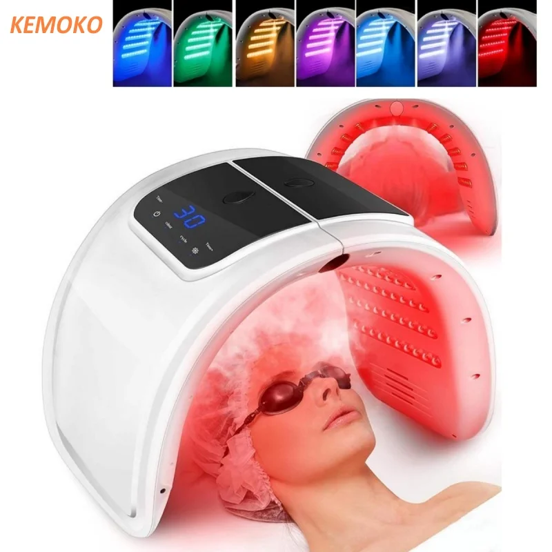 

7 Colors LED Photon Machine With Nano Spray Face Body Mask Salon SPA Home Skin Rejuvenation Acne Skin Moisturizing Beauty Care