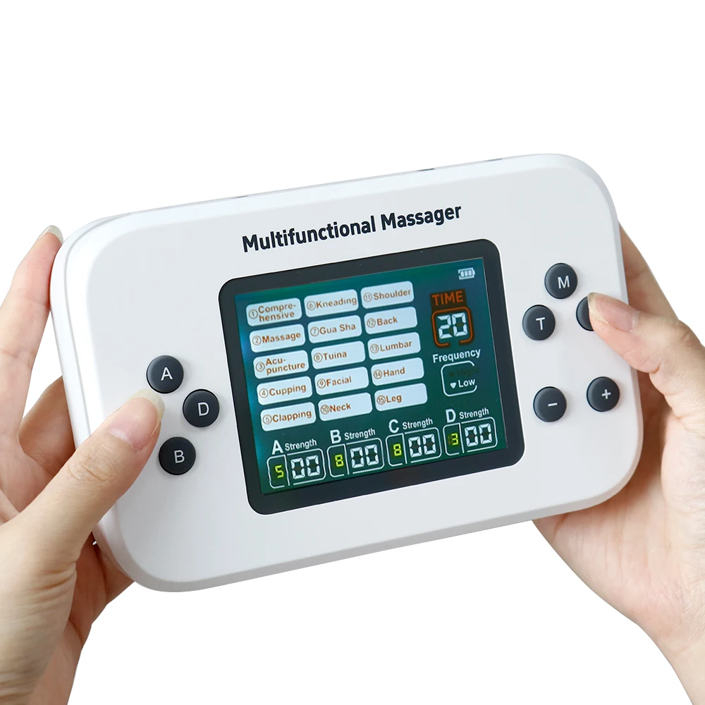 15 Modes EMS Muscle Stimulator 4 Output TENS Digital Massager Rechargeable EMS Electrostimulator Massager Household Relax Device