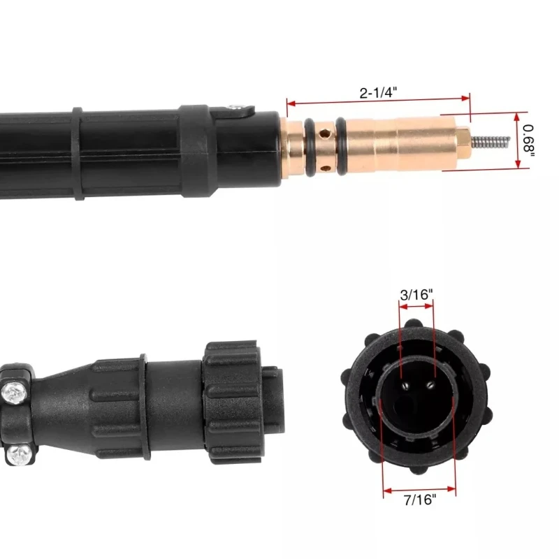15ft MIG Gun 1770037 1770038 Replacement for  AccuLock MDX-250 Millermatic 212,235,250,251,252,255 Mig Welder