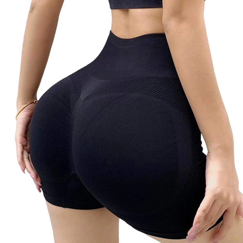 

Women's High Waist Push Up Short Pants for Running Gym Fitness Sports Cycling Jogging Athletic Shorts Polyester Fabric Colors