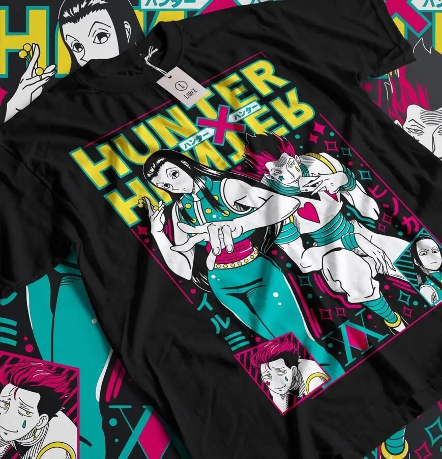 Illumi and Hisoka T-shirt hunter x hunter zoldyck family Anime Shirt All Size