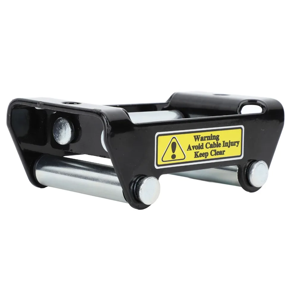 4-Way Roller Design Winch Roller Fairlead 4.96 Inch Bolt Centers 2000LB Load Capacity Cable Guide Universal Fit