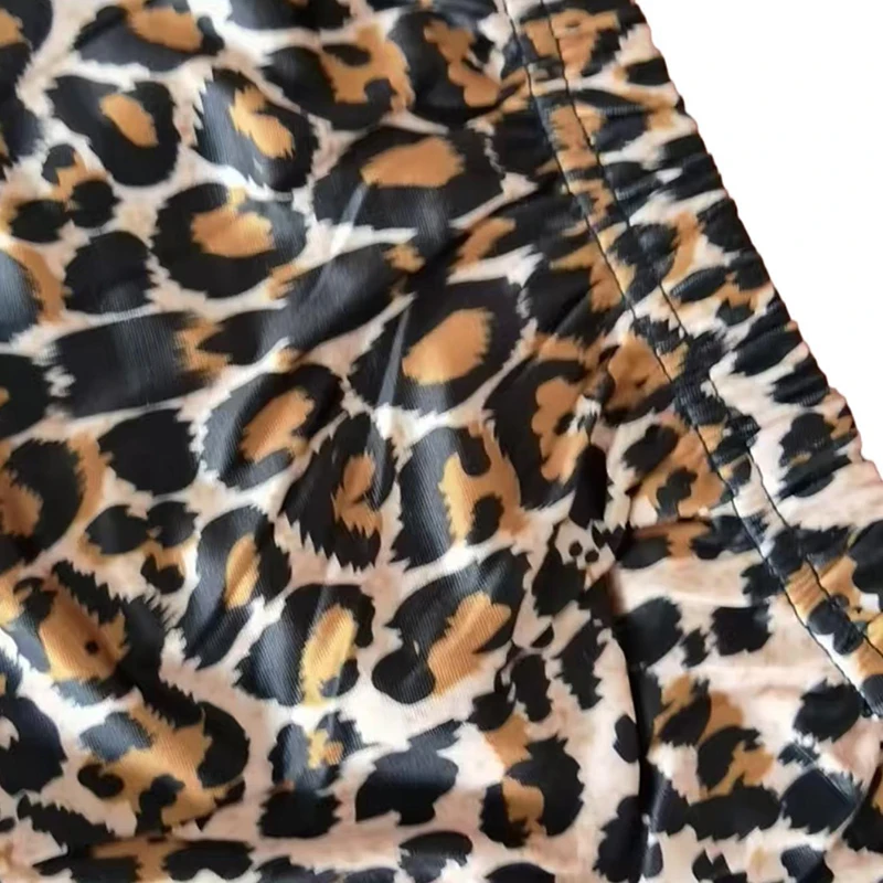 กางเกงเลกกิ้งเอวสูงสำหรับผู้หญิง ผ้าไหมนม ยืดหยุ่น เหมาะสำหรับวิ่ง ออกกำลังกาย ฟิตเนส โยคะ เนื้อผ้านุ่ม ลายพรางเสือดาว ชุดออกกำลังกาย