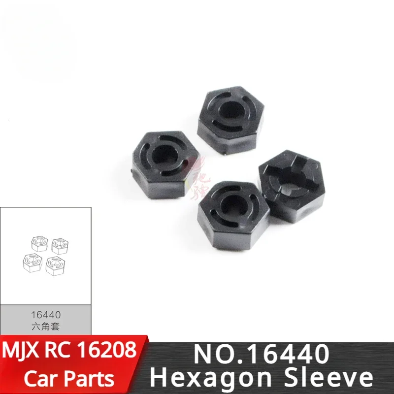 Pièces de rechange pour voiture télécommandée RC, connecteur hexagonal, manchon hexagonal, MJX 16207, 16208, 16209, 16440