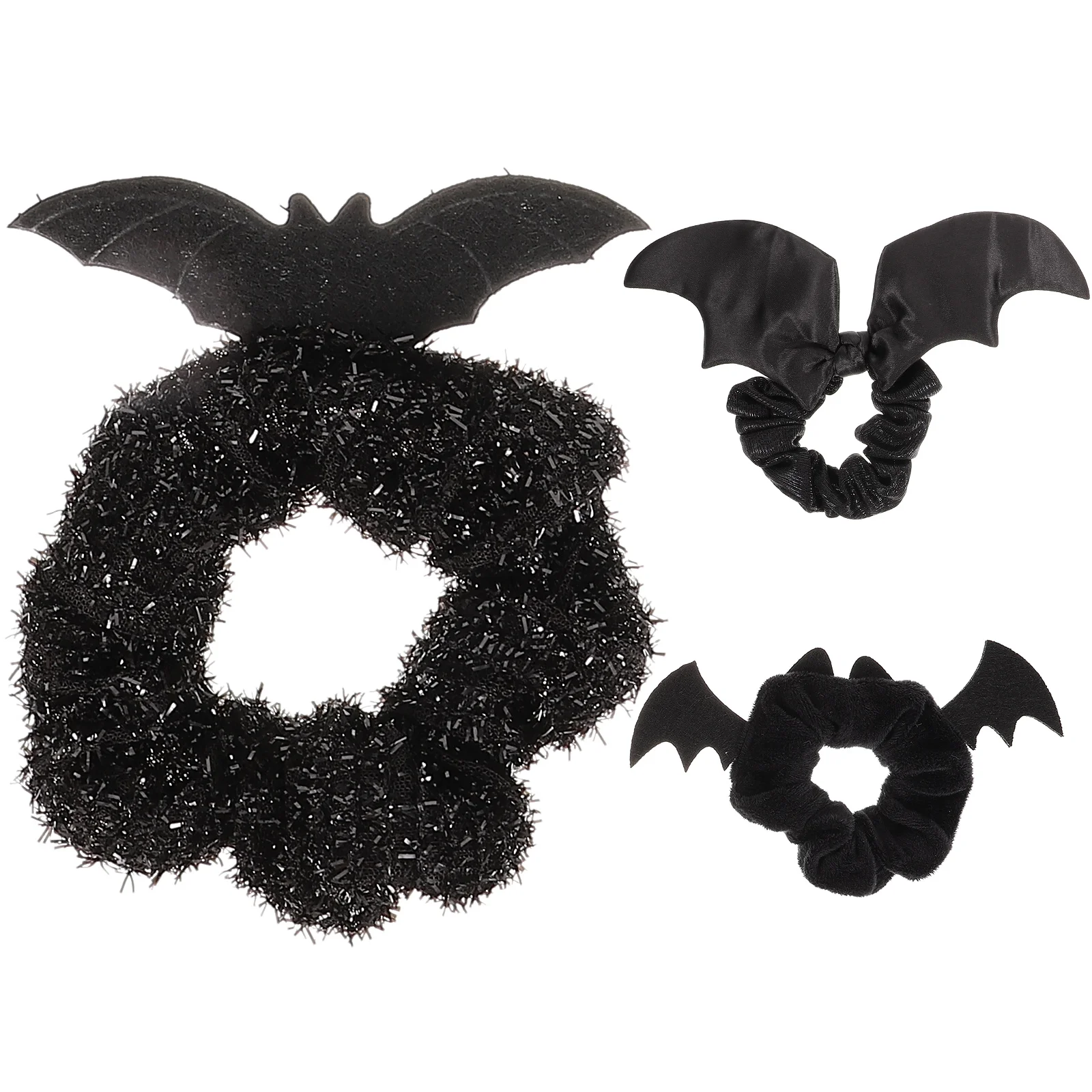 3 Pcs Halloween Hair Accessories Scrunchies for Girls Large Intestine Band Miss Ties