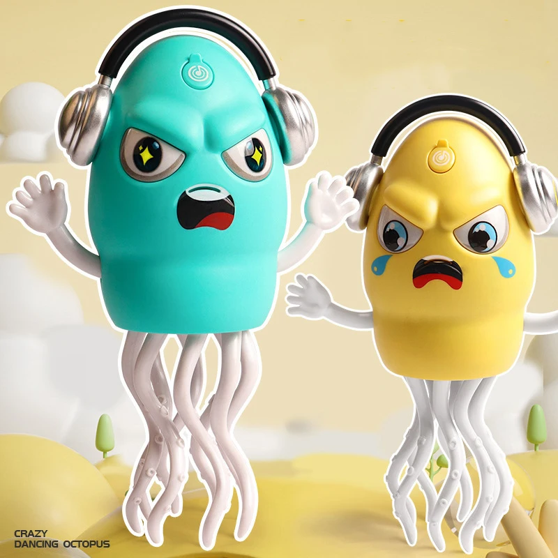 Nova dança spray polvo eletrônico brinquedos para animais de estimação dos desenhos animados desenvolvimento interativo em movimento educação brinquedo da criança crianças presente aniversário