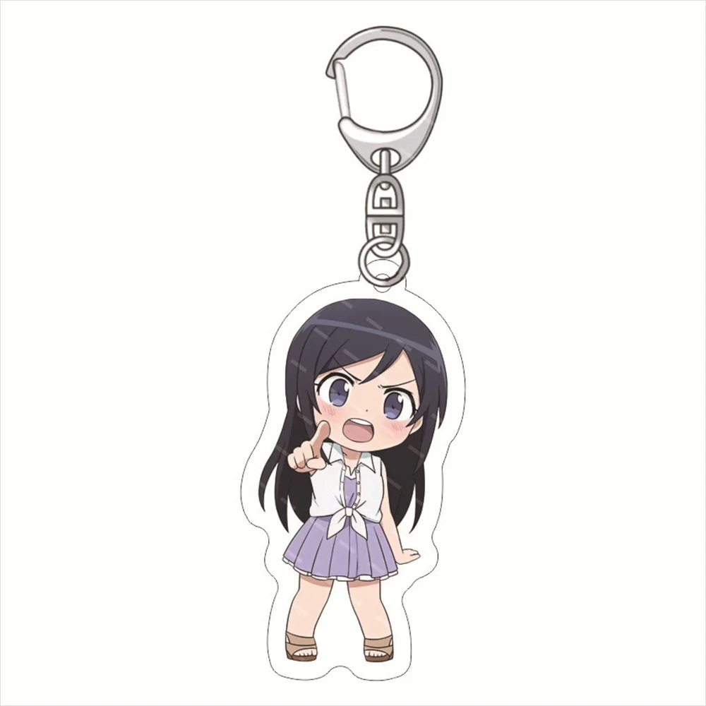 New Anime my little sister can t be this cute Acrylic Figure car Keychain BOOKbag Keyring Pendant for friend Toy Gift