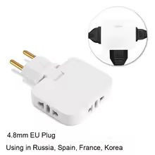 Adaptador De Tomada Eua Para Eua, Versátil E Dobrável.