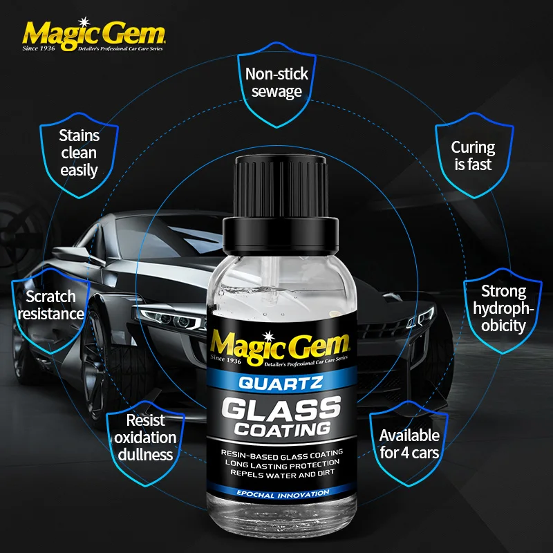 Magic Gem C98 Waterproof coating for car glass Waterproofing agent for windscreen mirrors QUARTZ GLASS COATING