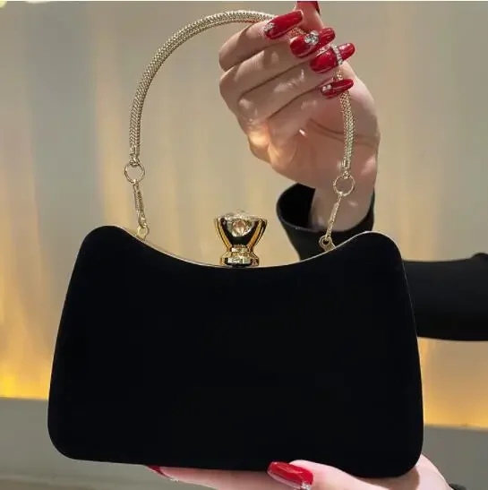 Evening Bag Black Handbags Banquet Clutch For Female Luxury Crossbody Chain Bags Formal Cocktail Party Handbag New Style Purse