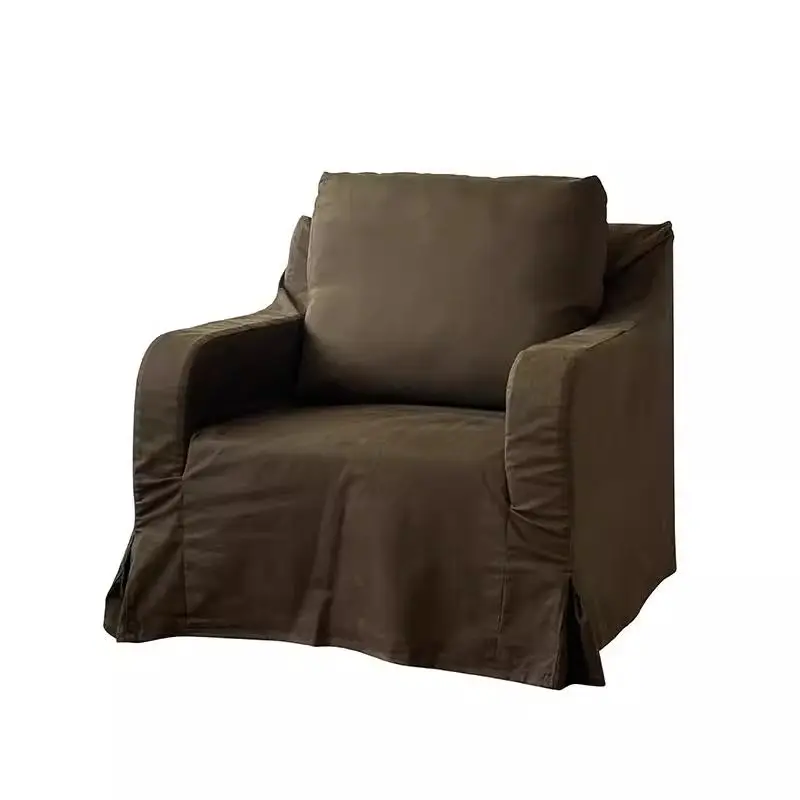 multi-person removable and washable bed and breakfast, single sofa linen fabric living room small apartment Japanese style