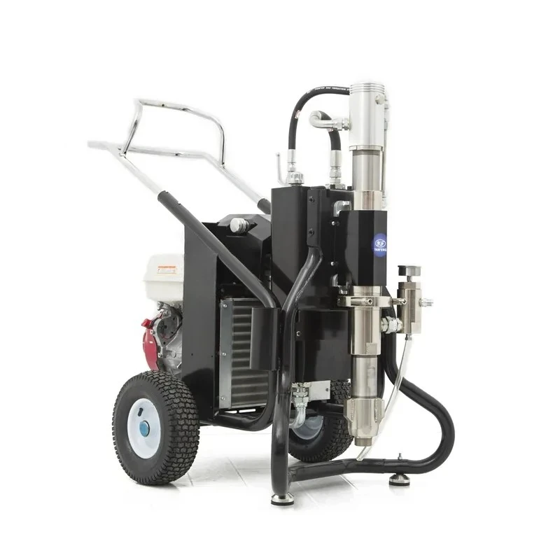 13HP Chrome Coated Gas Engine Airless Paint Sprayer Plaster Coating Painting Machine for Outdoor Construction Equipment